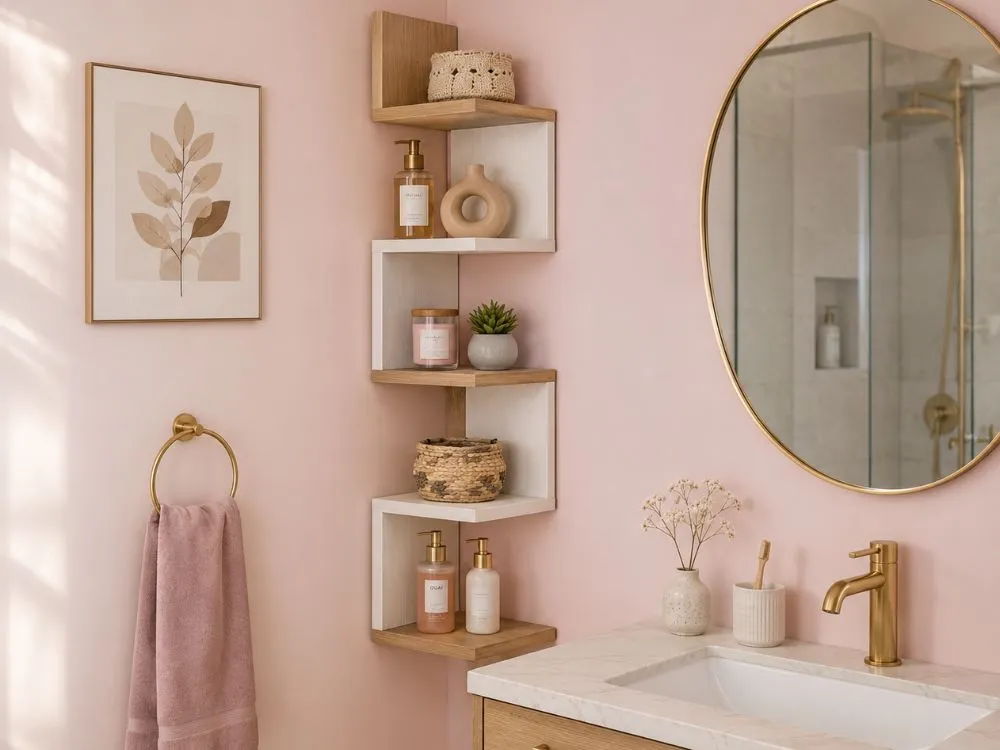 Zigzag Floating Shelf Display