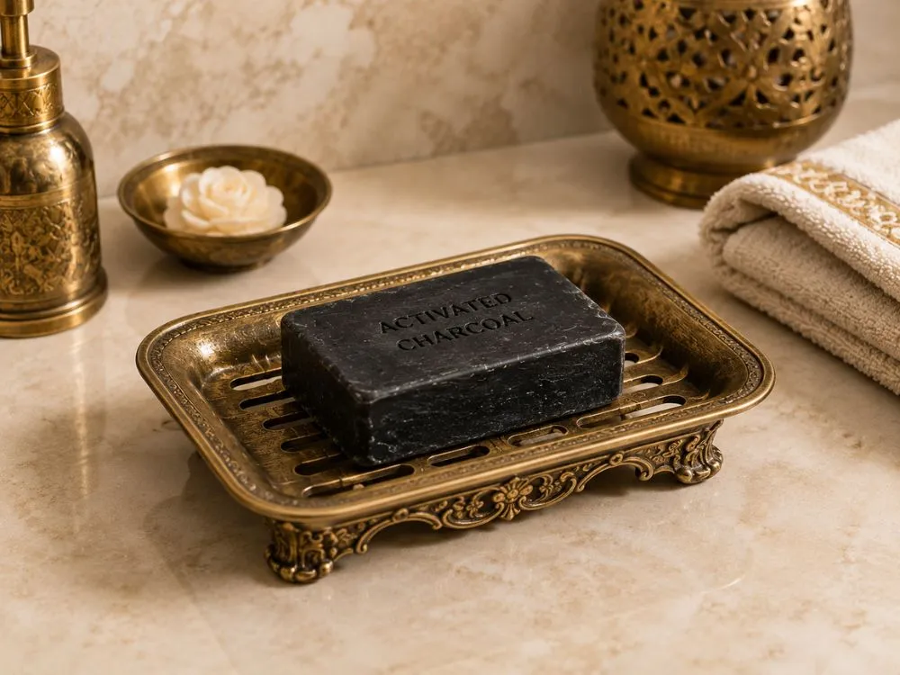 Antique-Style Brass Soap Dish