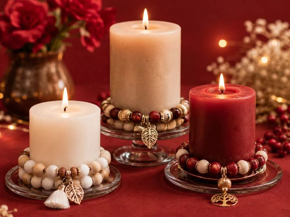 Beaded Candle Rings