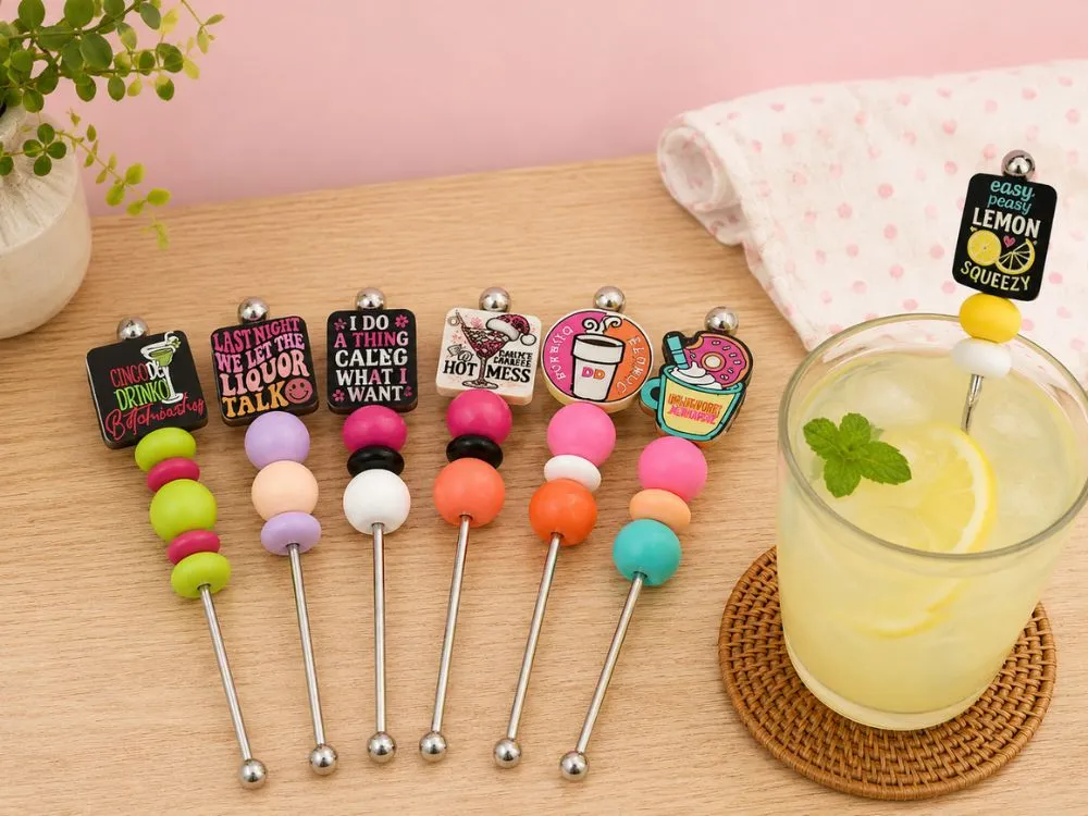 Beaded Drink Stirrers
