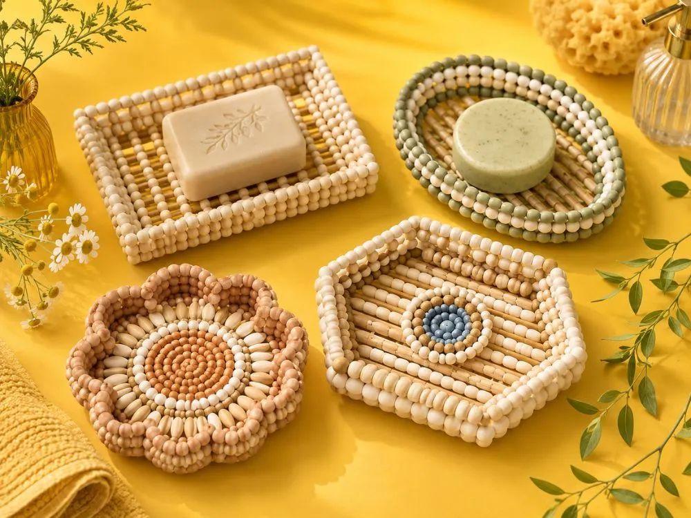 Beaded Soap Dish Trays