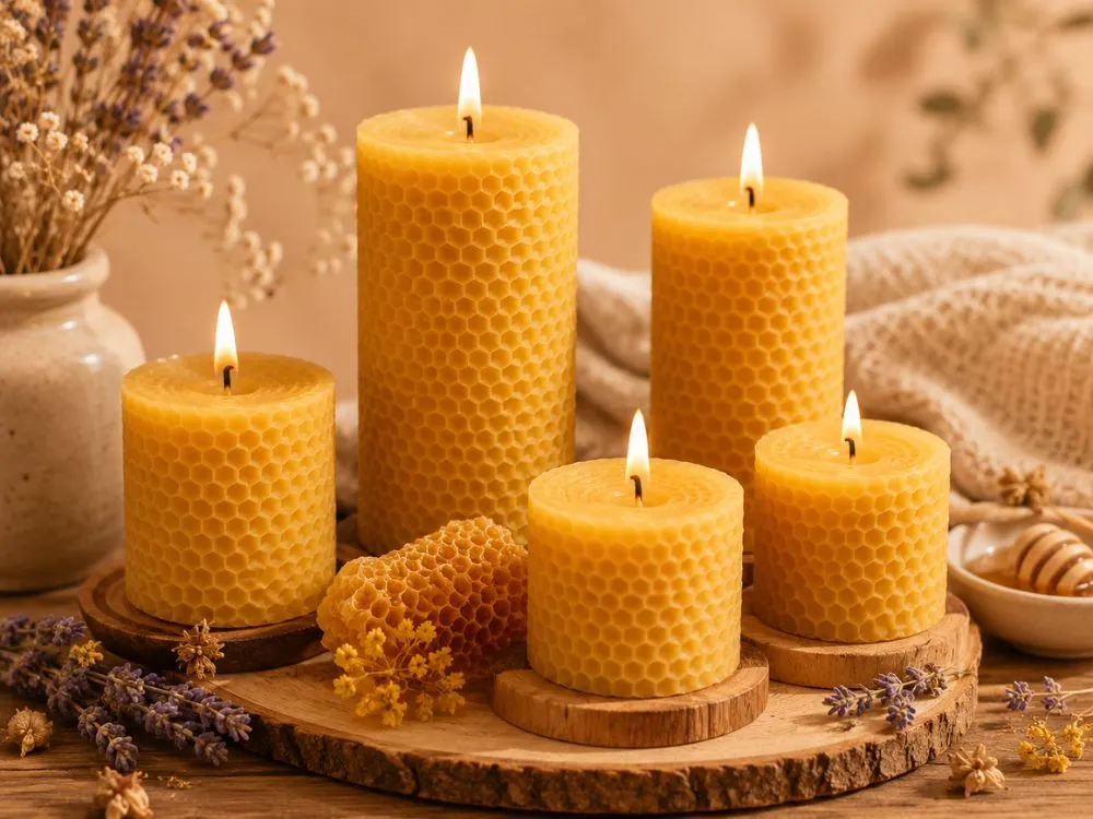 Beeswax Pillar Candles