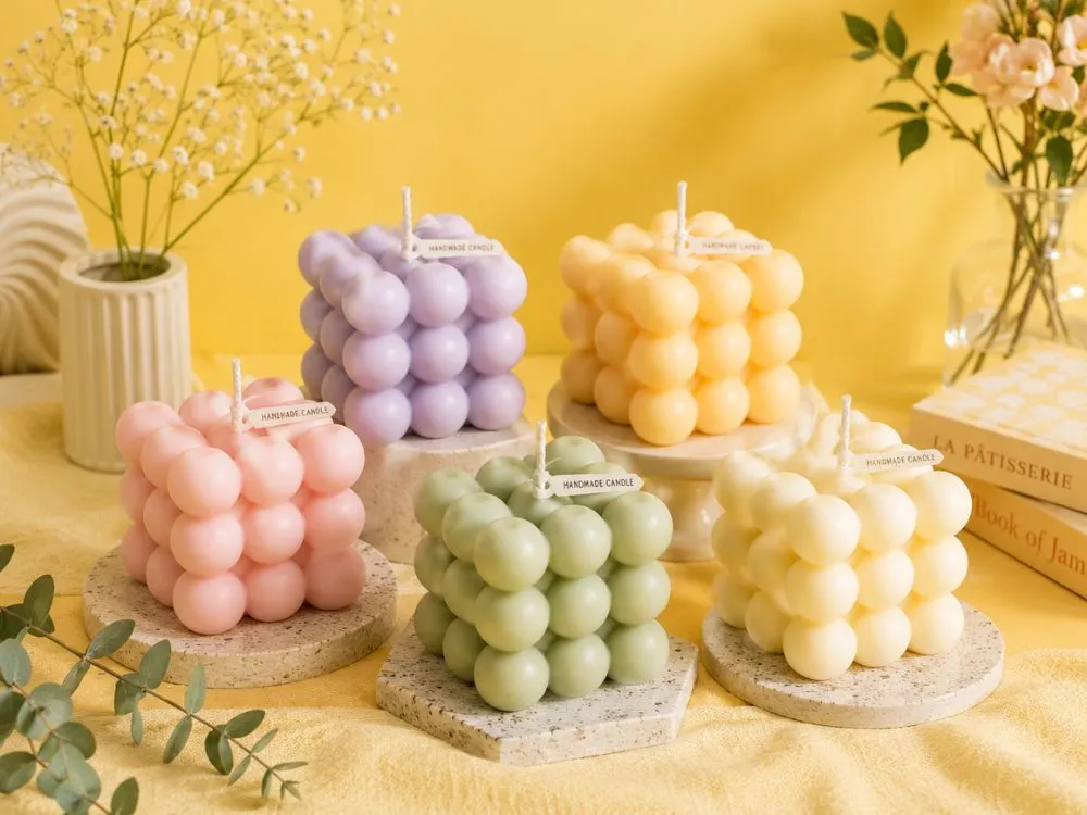 Bubble Cube Candles