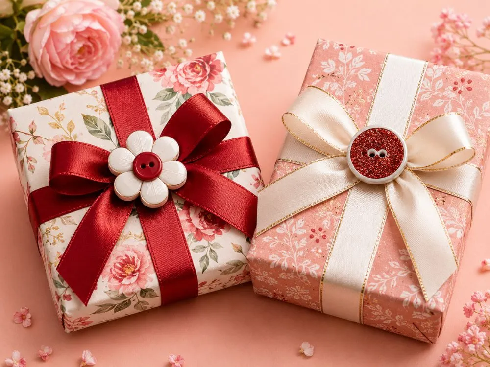 Button Gift Box Topper