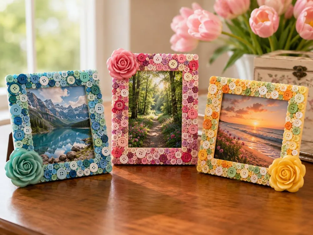 Button Photo Frames