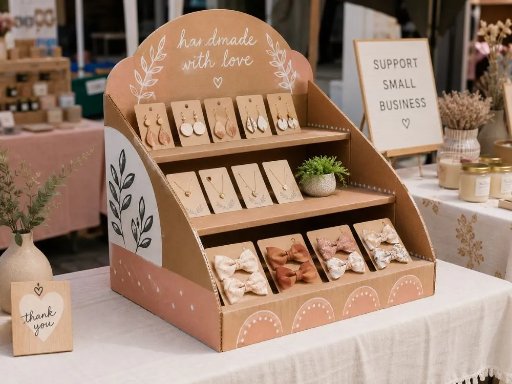 Cardboard Market Display Stand