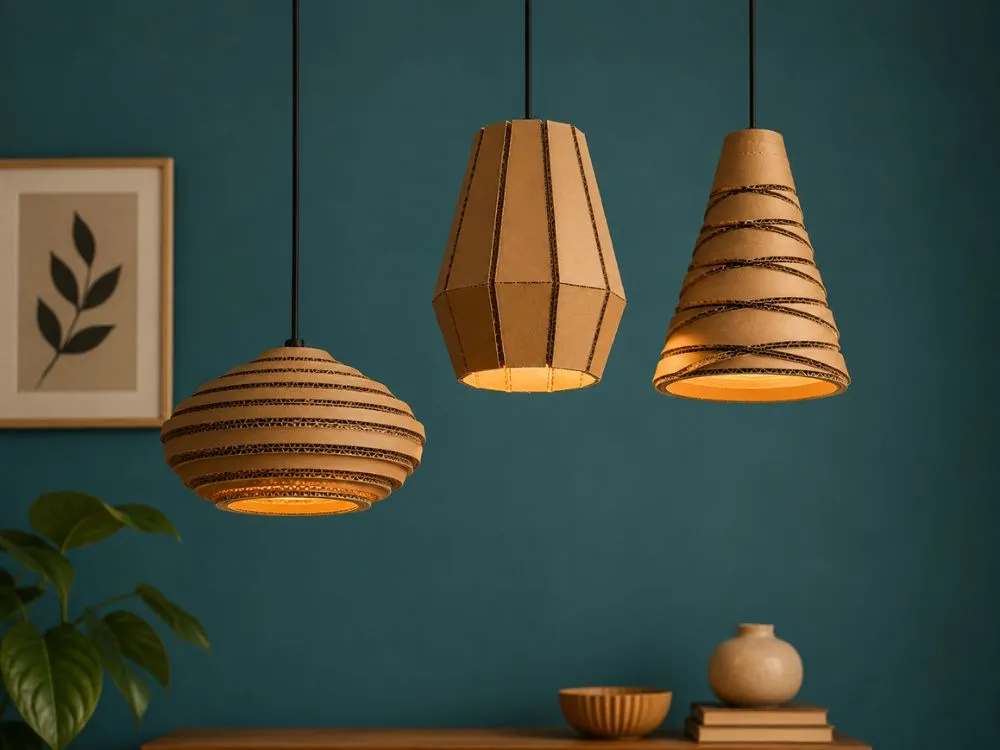 Cardboard Pendant Lamps