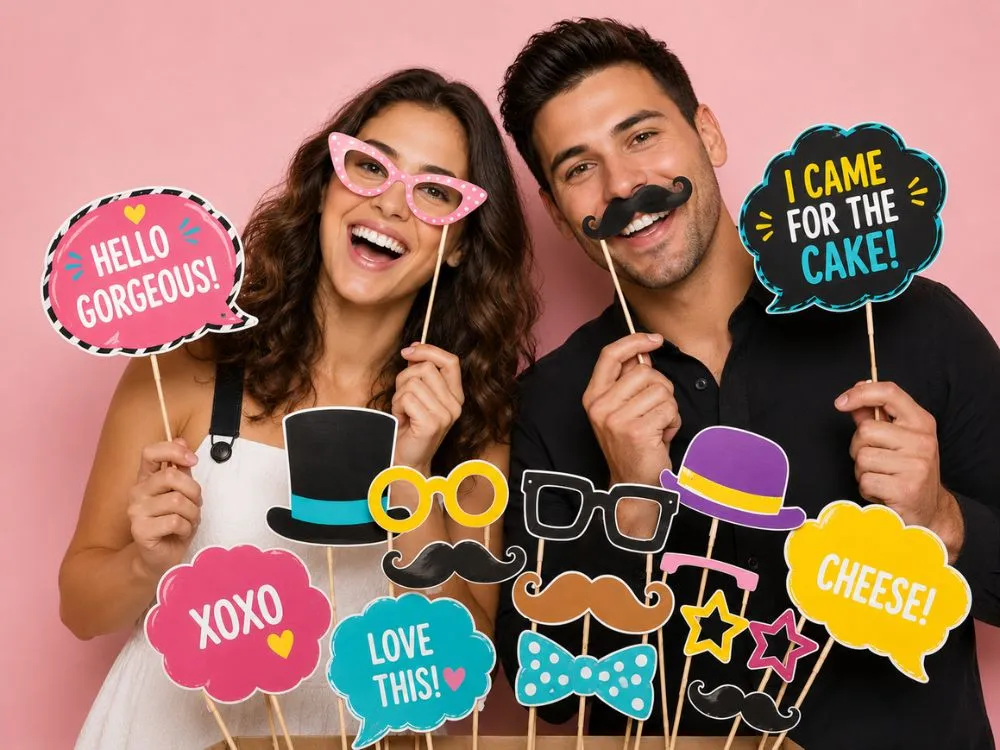 Cardboard Photo Booth Props