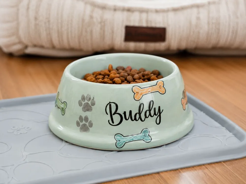 Clay Pet Food Bowl