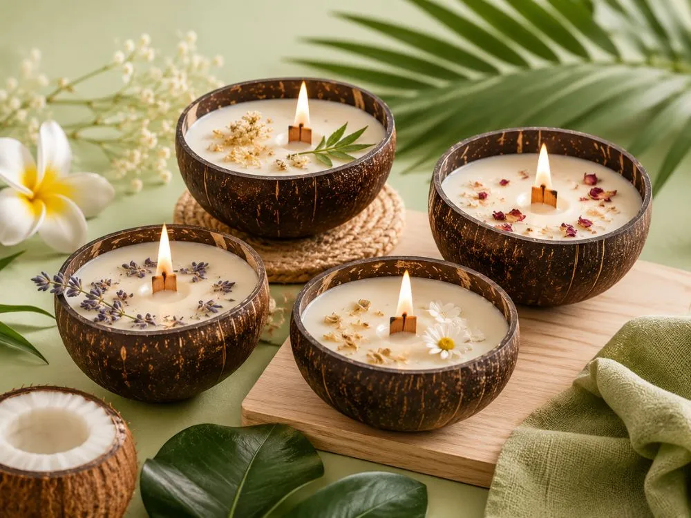 Coconut Shell Candles