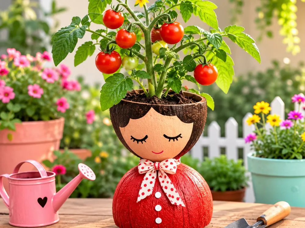 Coconut Shell Planters