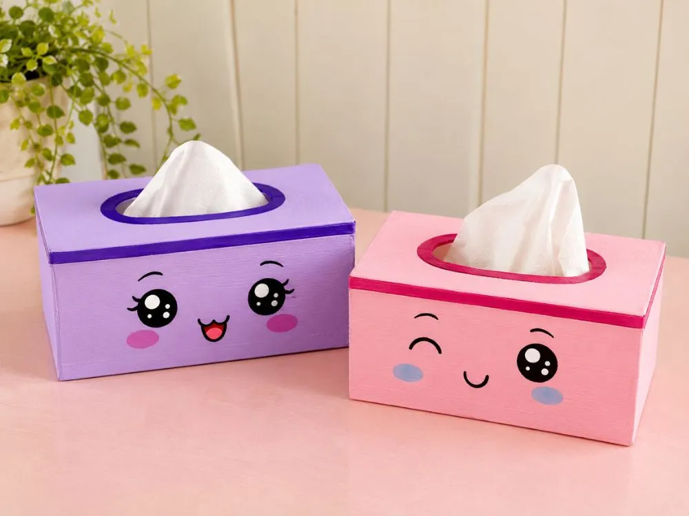 Decorated Tissue Box Cover