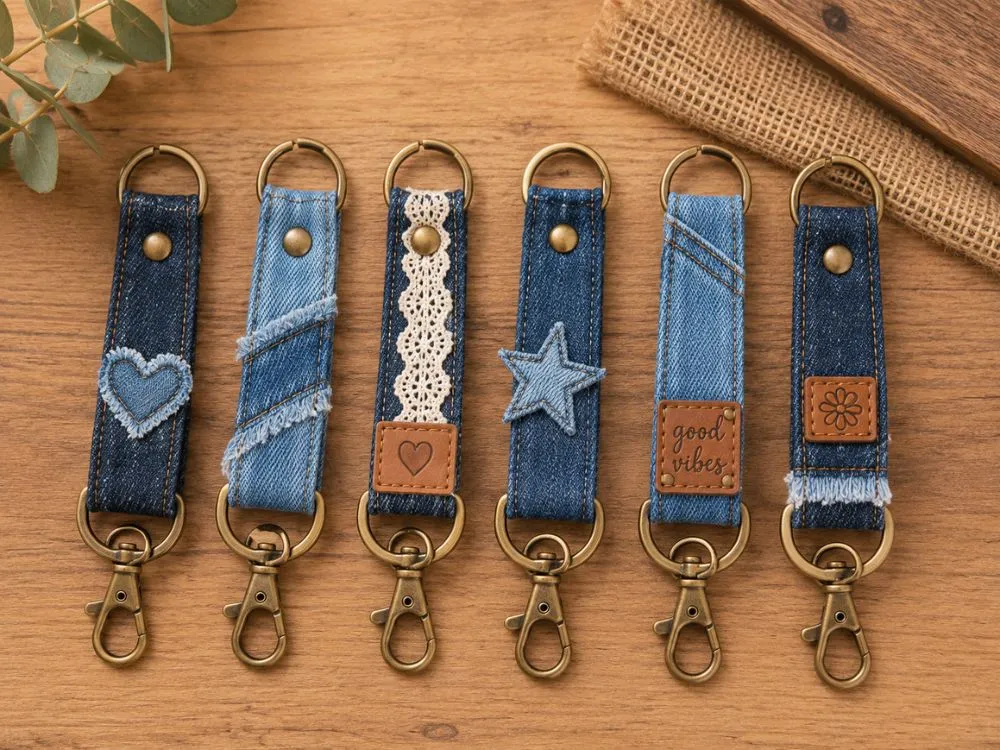 Denim Key Fobs