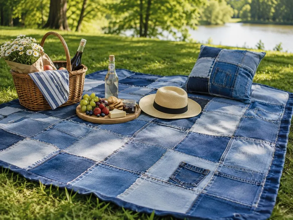Denim Picnic Blanket