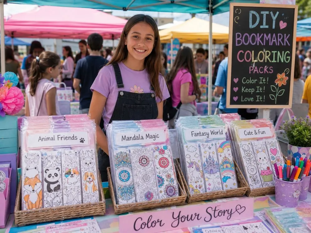 DIY Bookmark Coloring Packs