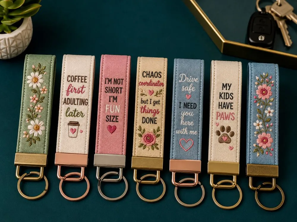 Embroidered Key Fobs