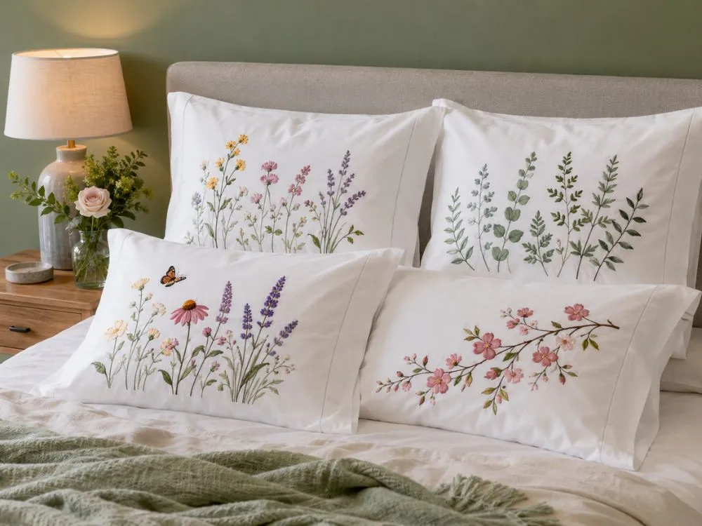 Embroidered Pillowcases