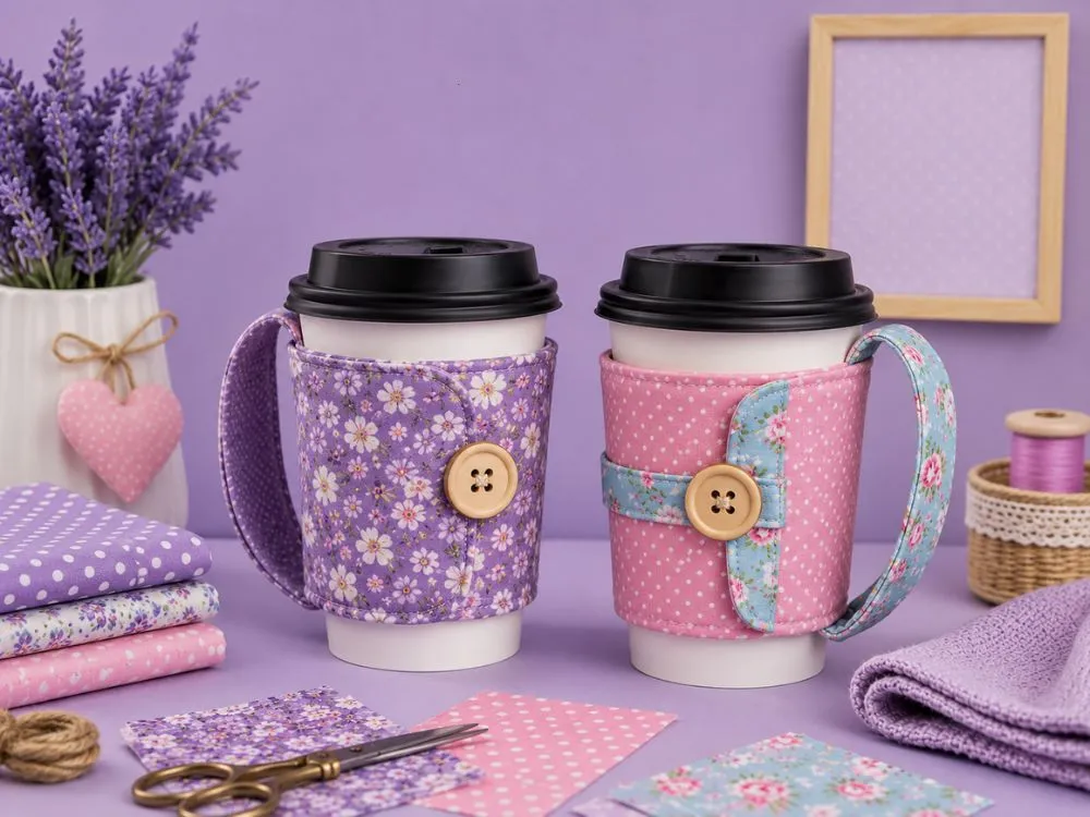 Fabric Reusable Coffee Sleeves