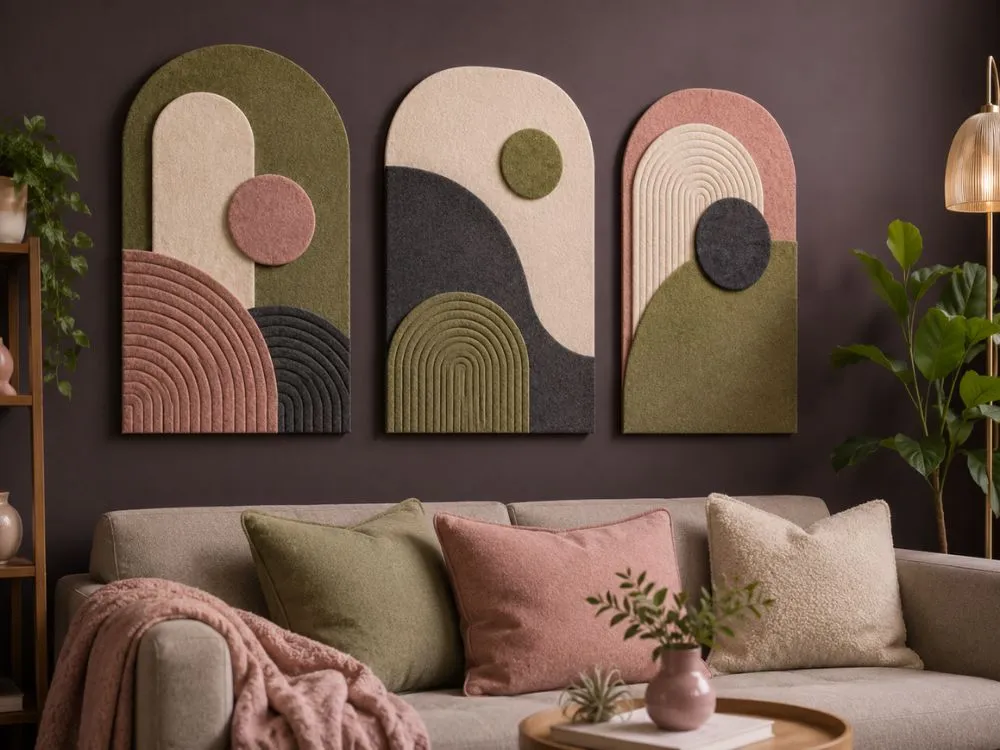Felt Abstract Wall Panels
