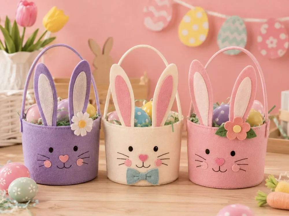 Felt Easter Egg Baskets