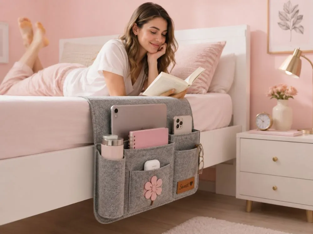 Felt Hanging Bedside Caddy