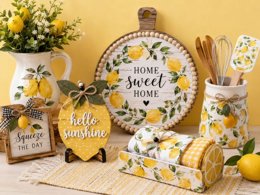 Lemon-Themed Kitchen Decor