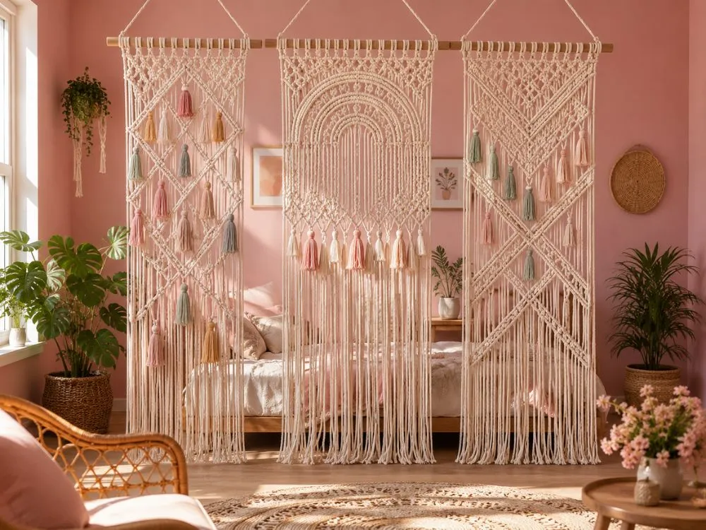 Macrame Room Dividers