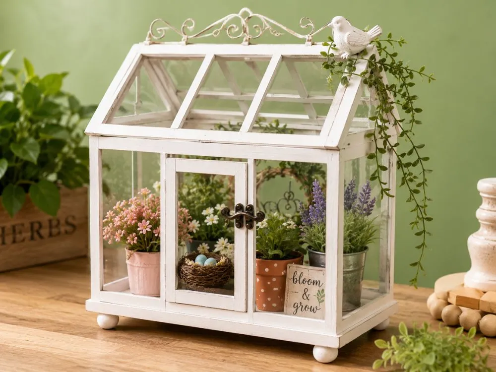 Mini Greenhouse Decor