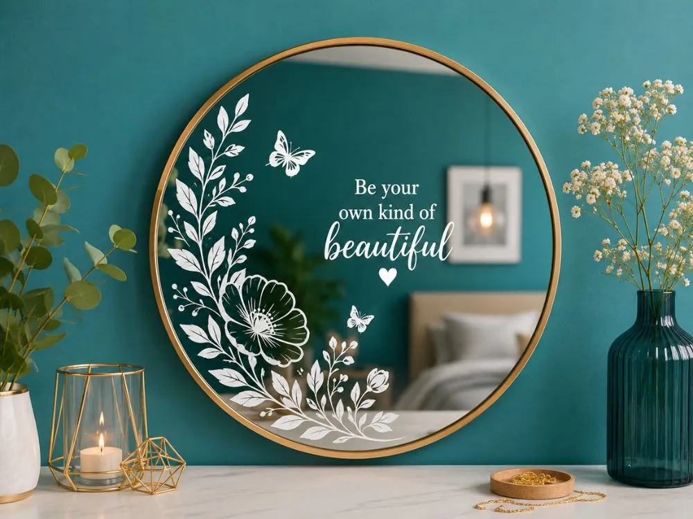 Cricut Made Mirror Decals