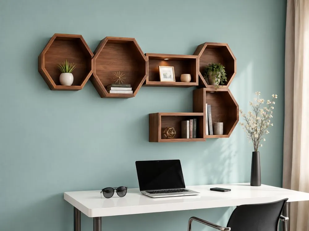 Modern Wooden Wall Shelf