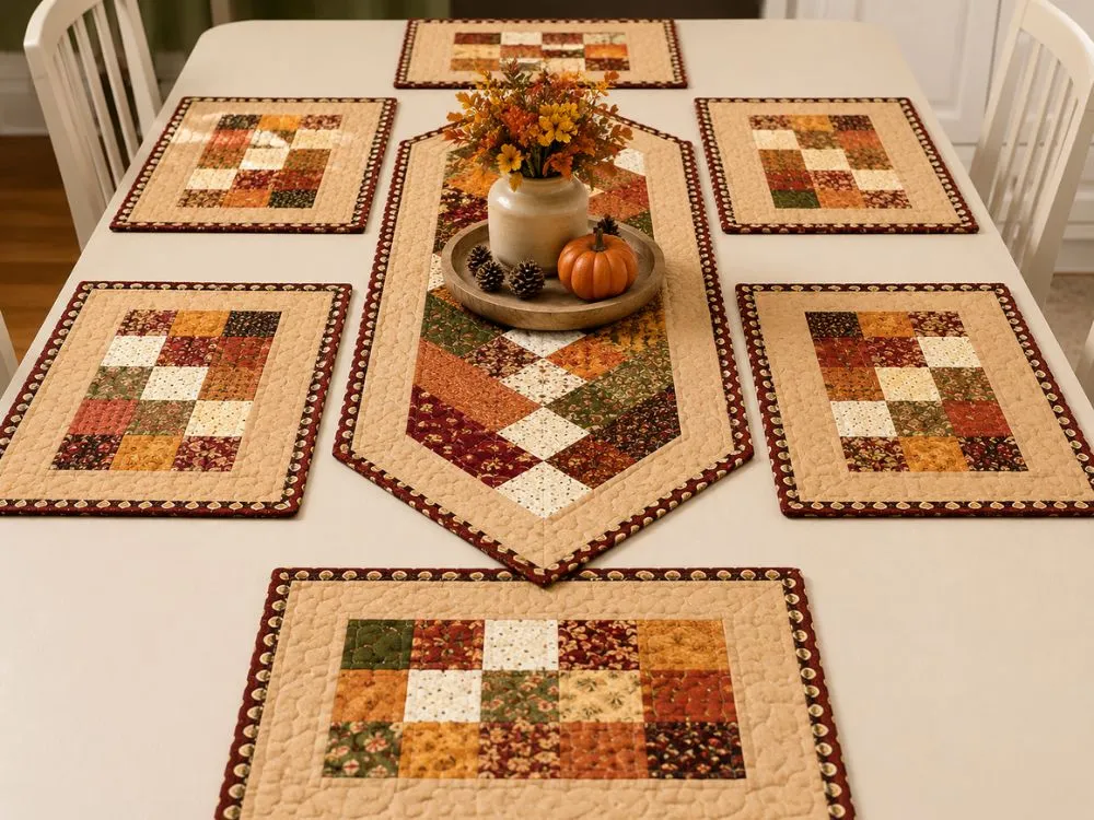 Patchwork Table Centerpieces