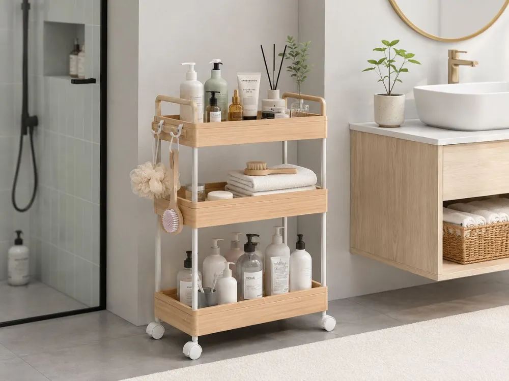 Rolling Bathroom Cart