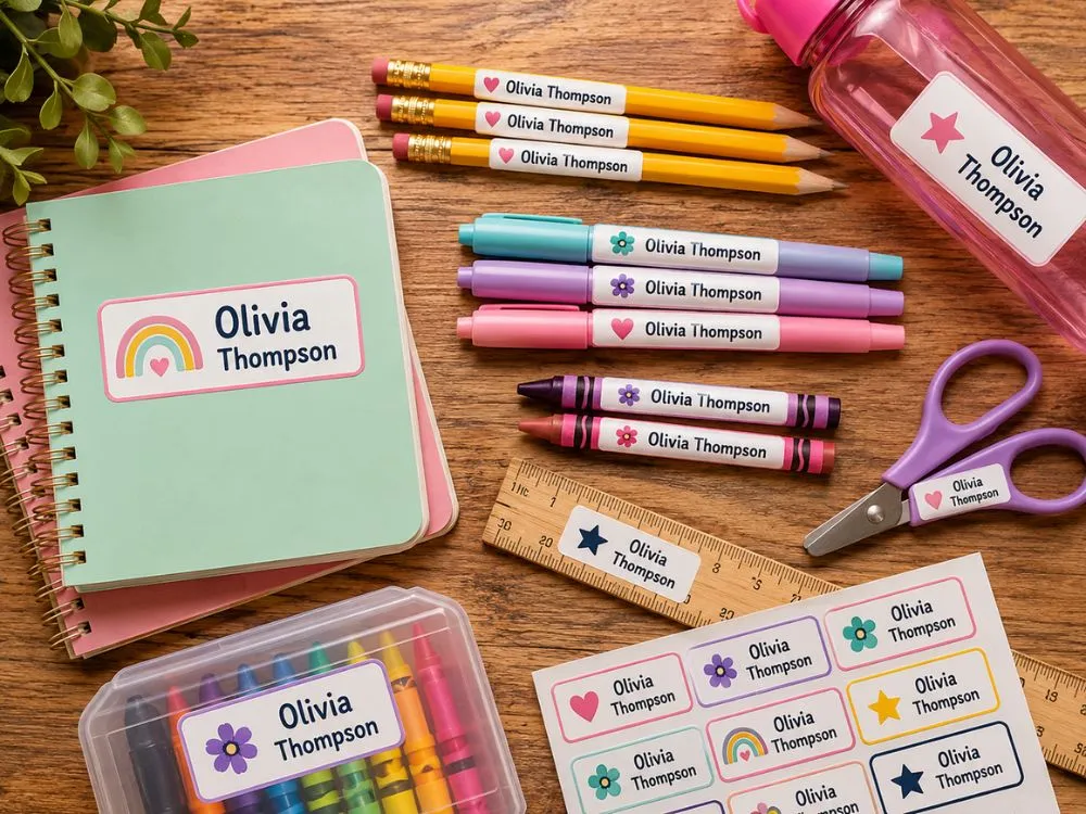 School Supply Labels