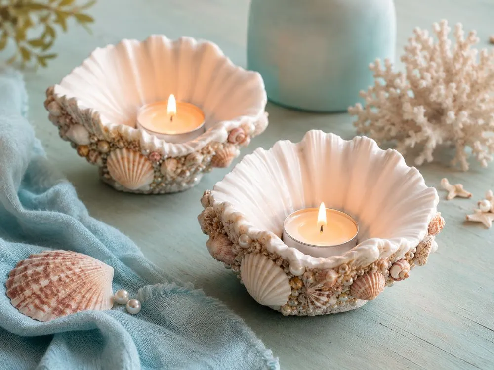 Seashell Candle Holders