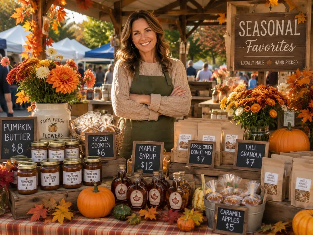 Selling Seasonal Items at Farmers Market