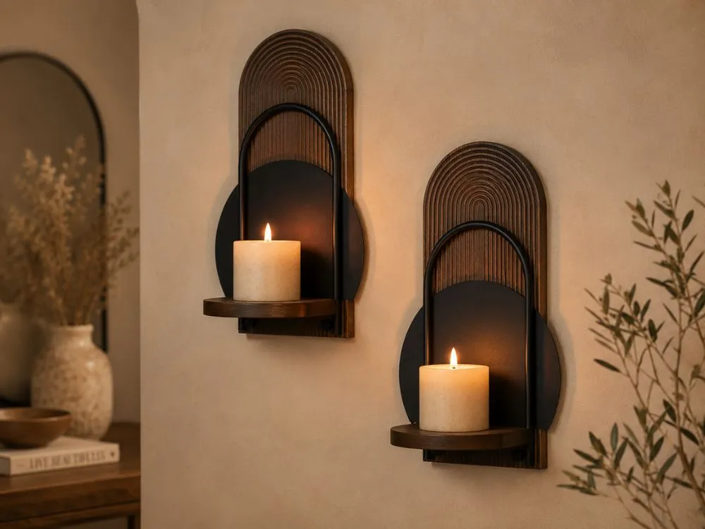 Wall-Mounted Candle Sconces