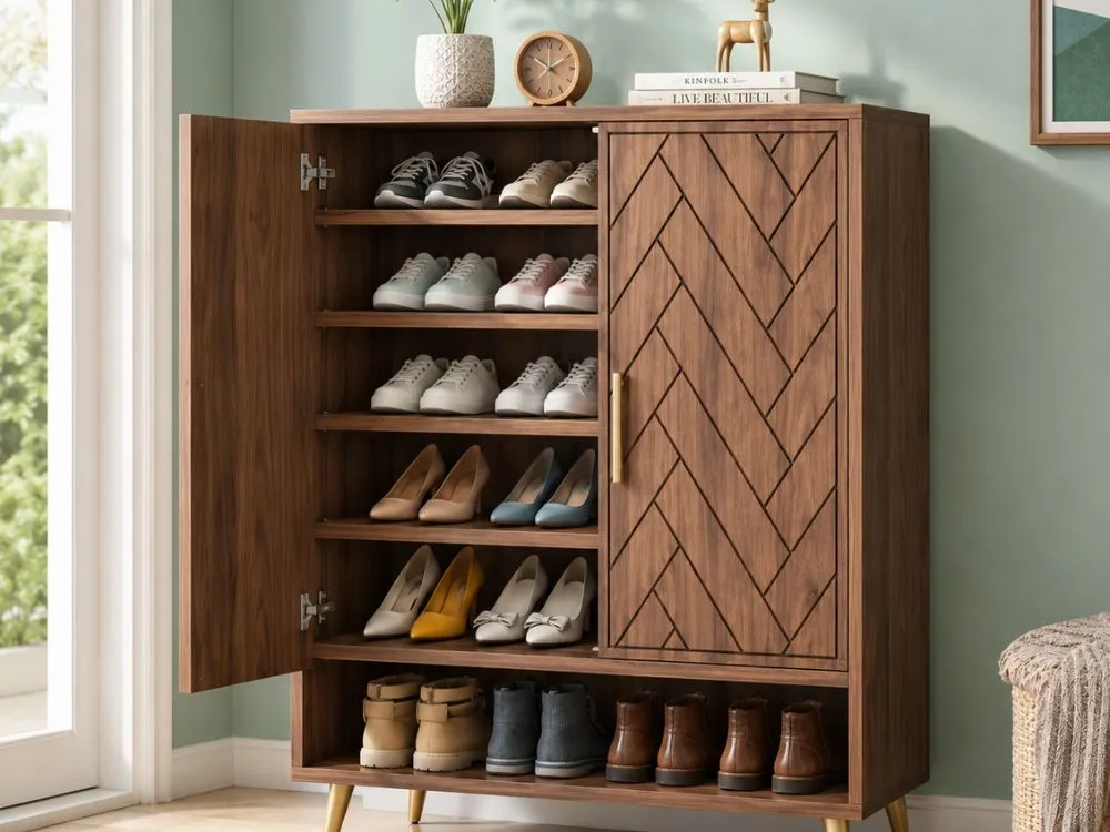 Wooden Shoe Rack