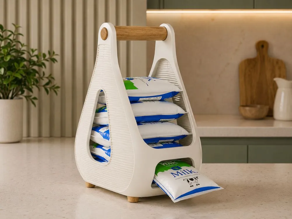 3D Printed Milk Bag Storage Holder