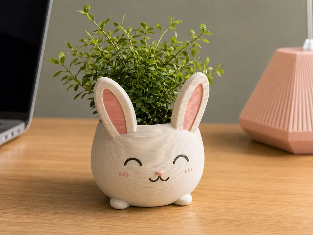 3D-Printed Mini Desktop Planter