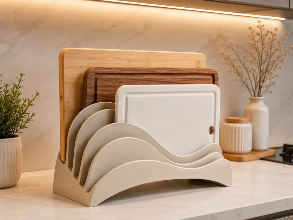 3D Printed Modern Cutting Board Holder