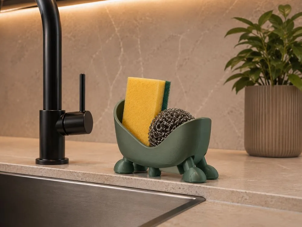 3D Printed Sink Sponge Holder