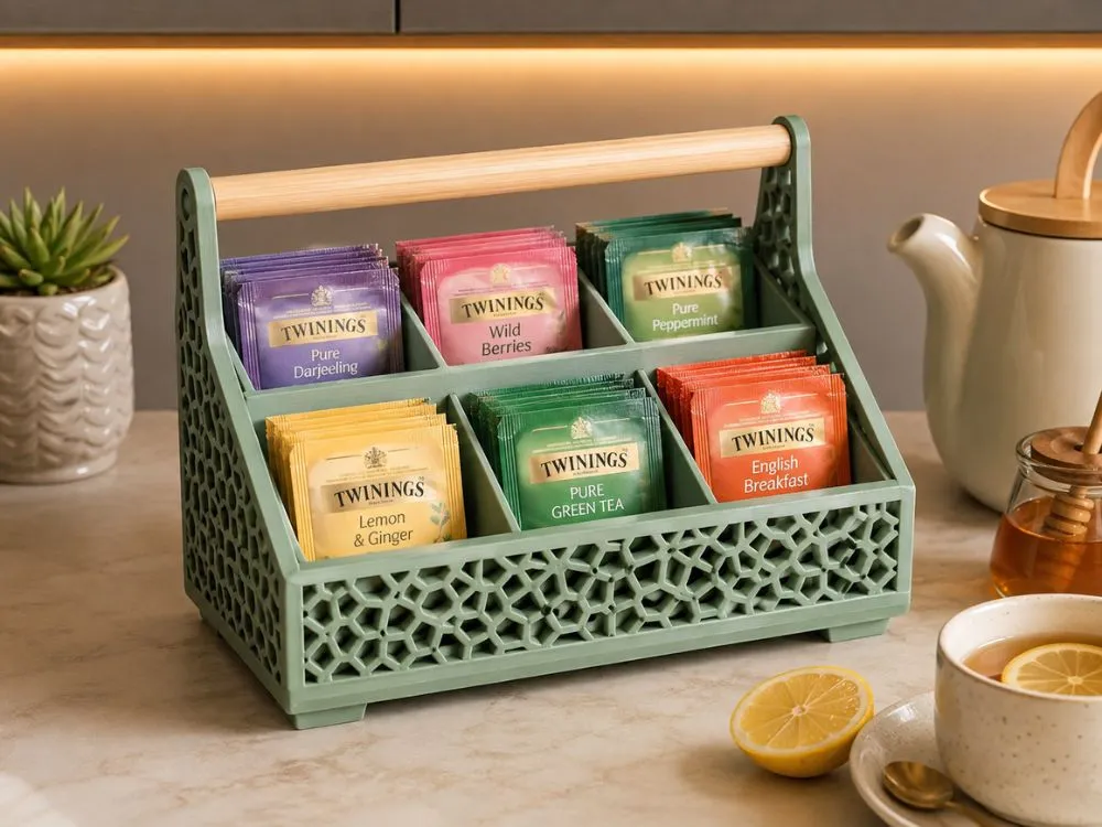 3D Printed Tea Bag Storage Organizer