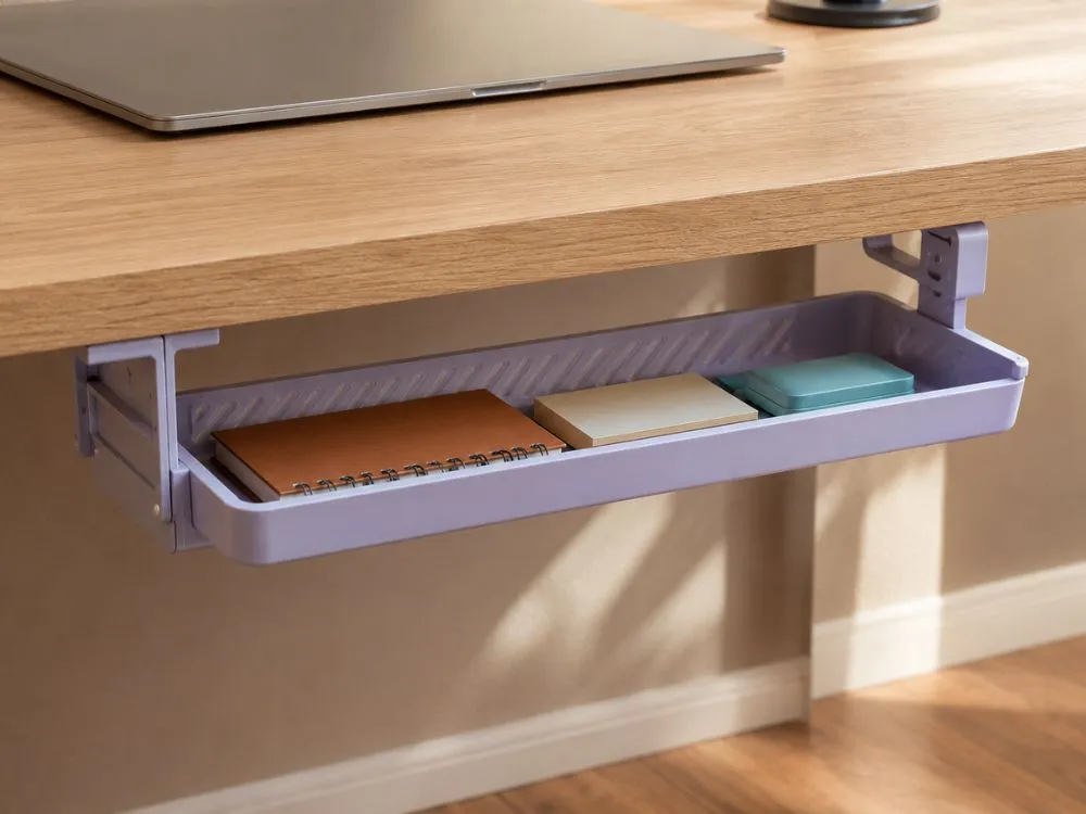 3D-Printed Under Desk Shelf