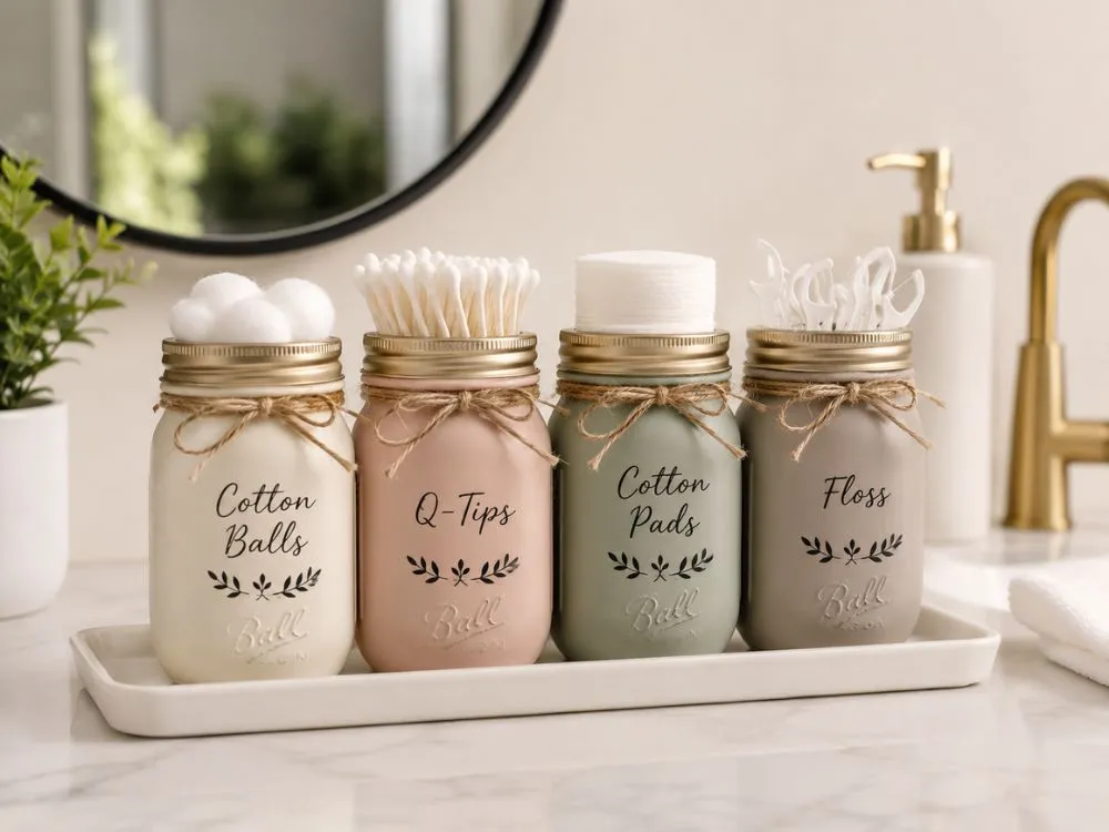 Bathroom Storage Jars