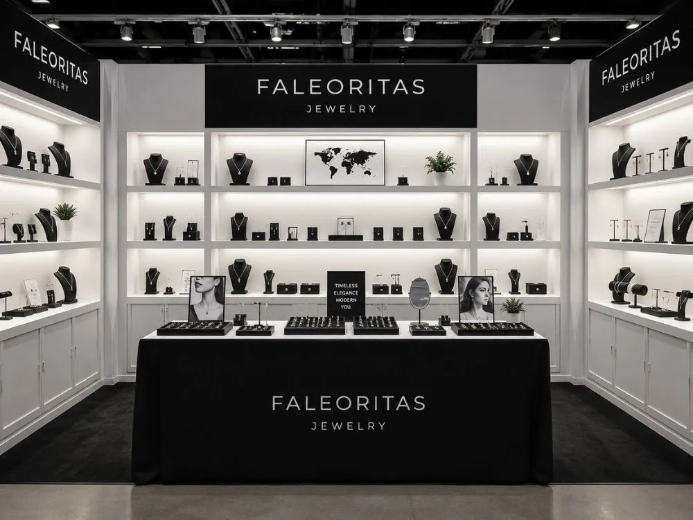 Black & White Modern Vendor Booth