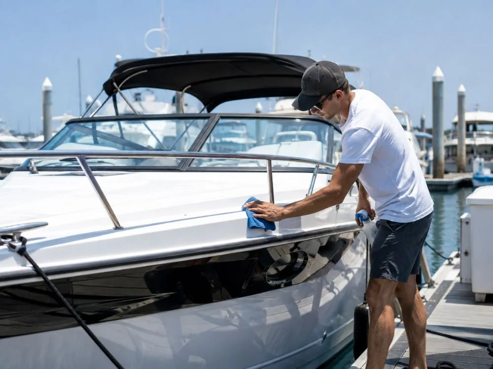 Boat Cleaning at Marinas