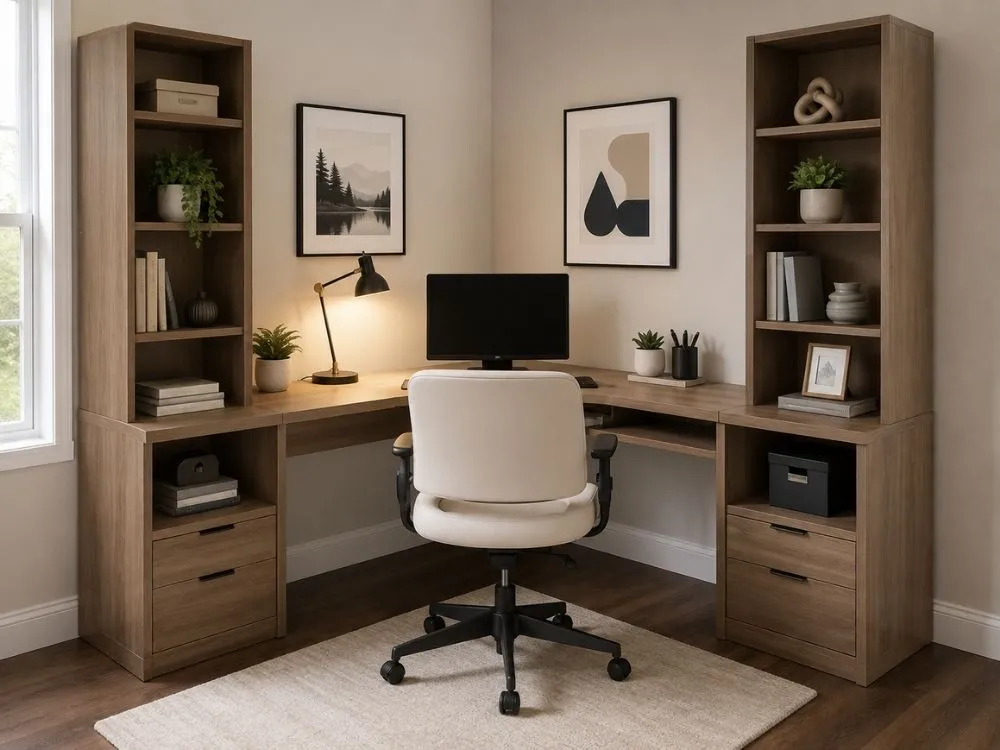 Corner Office Layout