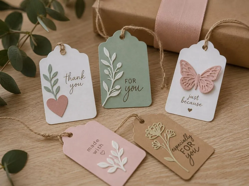 Cricut-made gift tags