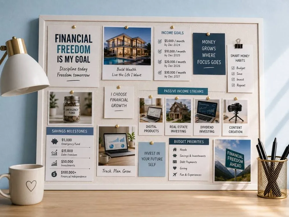 Financial Success Vision Board