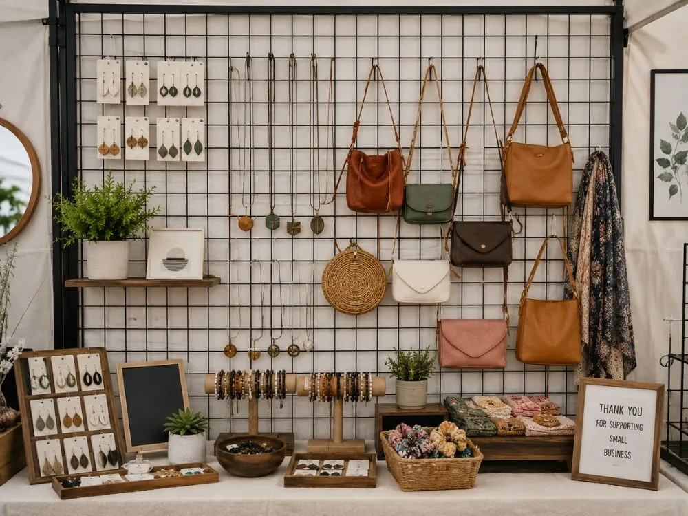 Grid wall display